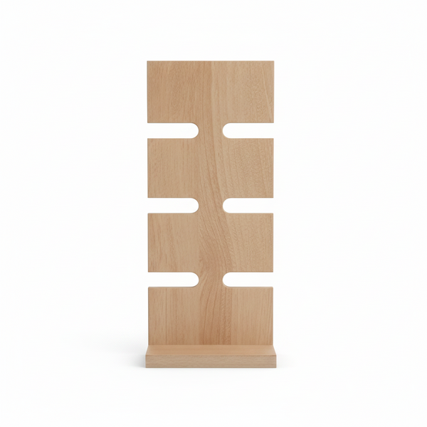 Wooden Watch Stand & Holder For 8 Watches | Premium Rubberwood | Tabletop Organizer | MIZA By PeelOrange