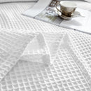 100% Cotton Waffle Design Single & Double Bed Sheet Without Pillow Cover 1 PC By SUPT