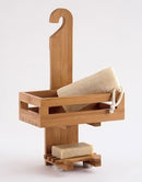 Wooden Shower Caddy With Tray And Soap Shelf By Miza