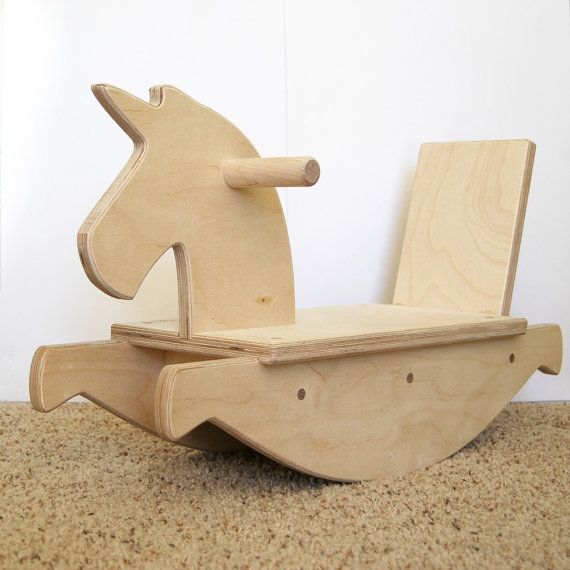 Wooden Rocking Horse Toy For Childrens By Miza