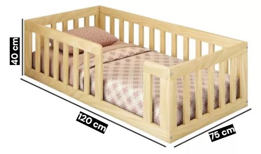 Montessori Wooden Baby Floor Sleep Station / Baby Cot By Miza
