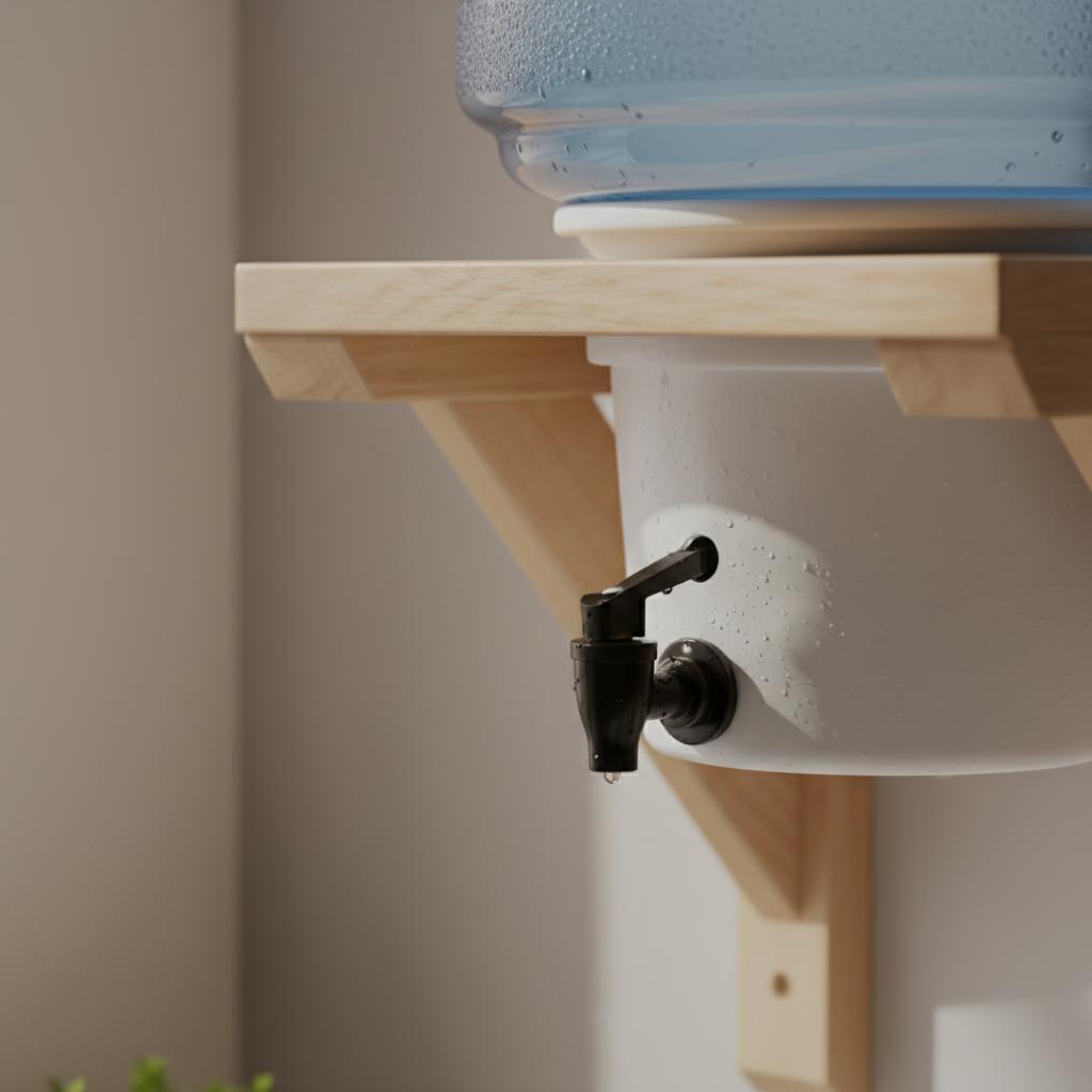 Wall-Mounted Wooden Water Dispenser/ Bisleri 20 Litres Stand By Miza