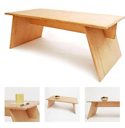 Modern Affordable Sitting Bench / Entry Low Console / Working Table ( With Complementary Coaster ) By  Miza