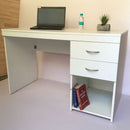 White Computer Desk Home/Office Storage Utility Table By Miza