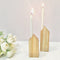 Wooden House Design Candle Holder Set Of 2 ( With Complementary Coaster ) By Miza