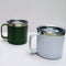 Double Wall 304 Stainless Steel Insulated Mugs with handles & lids coffee mug With Steel Straw 480 ML