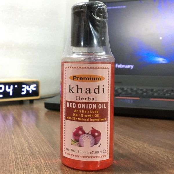 Khadi Herbal Red Onion Oil For Hair Growth Anti Hair Fall Pack Of 1