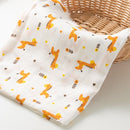 Giraffe Random Printed Muslin Swaddle Blanket For Baby By MM - 1 Pc