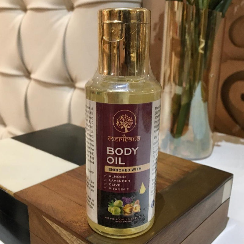 Earth Science Ayurveda Enriched with Sweet Almond/Lavender/Olive & Vitamin-E Body Oil 100 ml