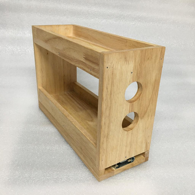 Sliding Kitchen Wooden Spice/Condiment Rack One Slide With 28 Bottles ...