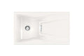 Nirali Clara WB 1 Quartz Single Bowl Kitchen Sink in Onyx Finish Without Drainboard - peelOrange.com