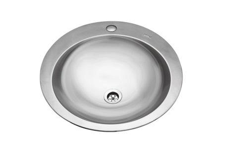 Nirali Globus Delux  Wash Basin Satin Finish in Stainless Steel 304 + PVC Plumbing Connector - peelOrange.com