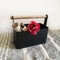 Multi-Purpose Metal Small Storage Unit Caddy Baskets For Magazine/Books/Flowers By Fita