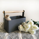 Multi-Purpose Metal Small Storage Unit Caddy Baskets For Magazine/Books/Flowers By Fita