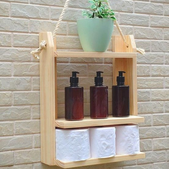 Suspended Shelf With Rope For Home/Office By Miza.
