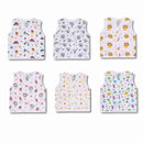 Jabla/Vest Button Type Muslin Cloth For Baby Multi Printed Pack Of 5 By MM