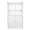 Toilet PVC Storage Bathroom 2 Feet Vanity Floor Standing Shelf Storage Cabinet By Miza