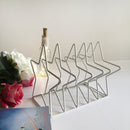 Star Shaped Decorative Metal Desktop Book File Magazine Holder 1pc By Fita