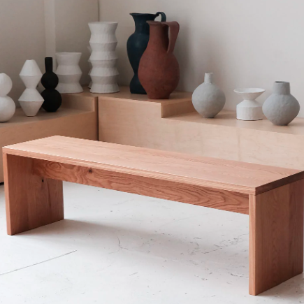 Straight Line/Fieldwork Studio Bench ( With Complementary Coaster ) By Miza