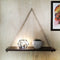 Handmade Hanging Shelves Rope/Floating Shelf Wall Art By Miza