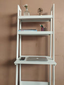 Ladder White Work From Home Study Table By Miza