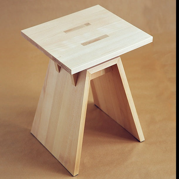Mini Portable Table/Stool Wooden Stand By Miza