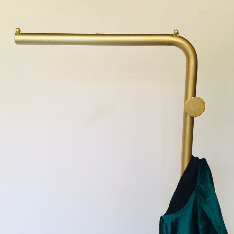 Wrought Iron Coat Rack Hanger Stand, L Shape Coat Stand By CN