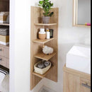 Corner Wooden Shelf For Bathroom/Kitchen/Home By Miza