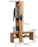 Modern Wardrobe Type Cloth Storage/Hanging With Bench By Miza