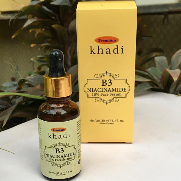 Khadi 10% Niacinamide Face Serum - With Vitamin C, E & Aloe Vera and Rosemary Leaf  (30 ml)
