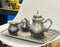 Antique Brass Tea Set With Silver Coating Inside By MK