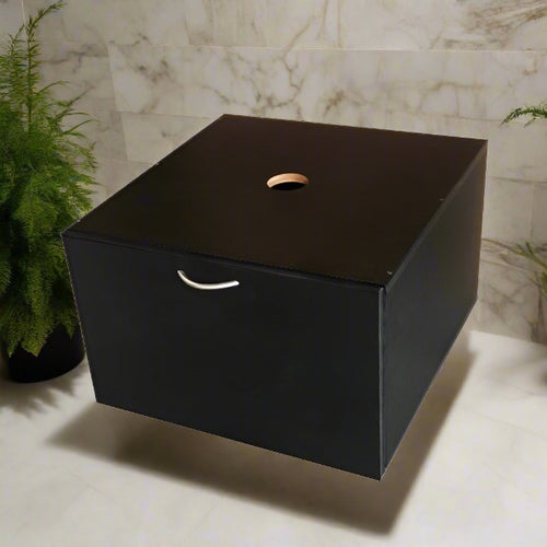 Bathroom HDHMR Water ResistantWash Basin Vanity Unit With Cabinet For Storage By Miza