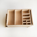 Polished Wooden Office Desk Supplies Organizer