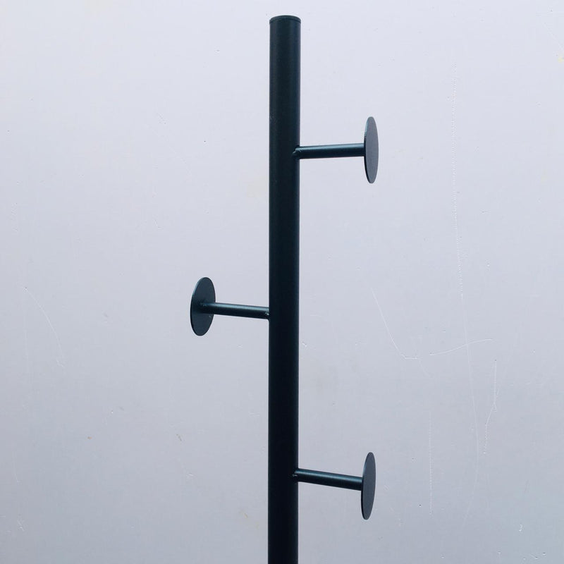 Nordic Style Tree Shaped Coat Stand With Wooden Base With 8 Hangers