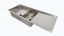 Nirali Ebony Kitchen Sink in Stainless Steel 304 Grade + PVC Plumbing Connector - peelOrange.com