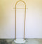 Arc Shape Wrought Iron Coat Rack Hanger Stand 2 Hook Coat Stand by CN