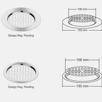 Nirali Elina Floor Drain In Stainless Steel 304 Grade - peelOrange.com