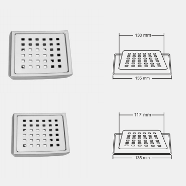 Nirali Kobe Floor Drain In Stainless Steel 304 Grade - peelOrange.com