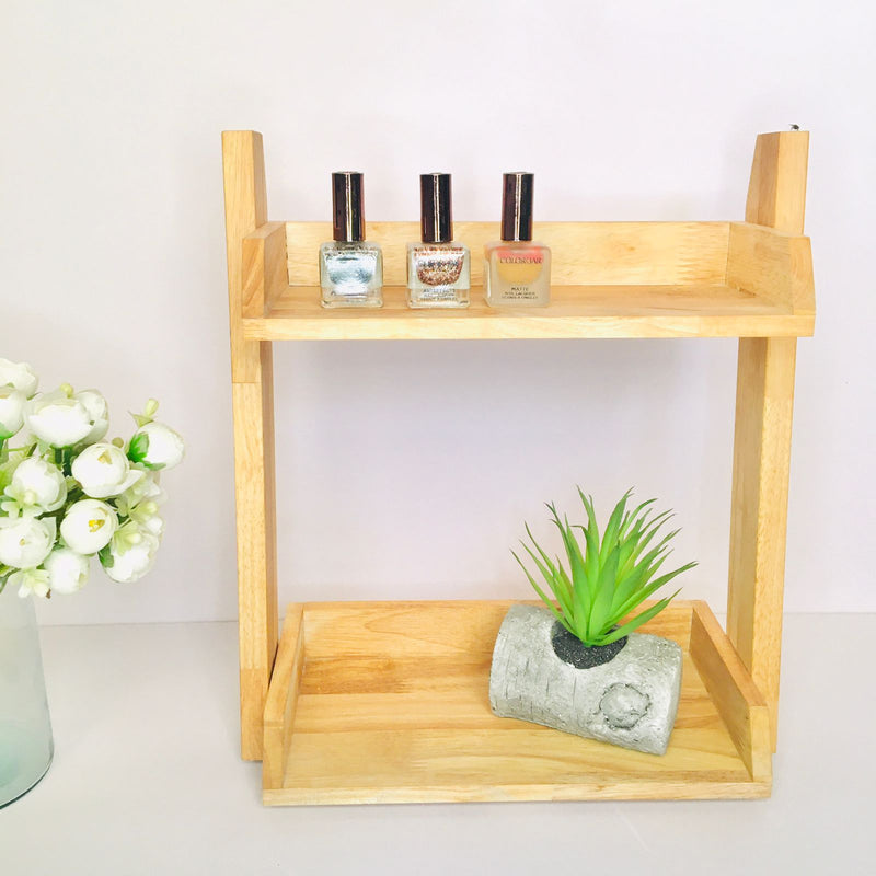 Cosmetics Wooden Storage Book Shelf/Rack Utilities By Miza