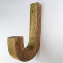 J - Shape Wall Mounted Coat Wooden Hook/Hat Hook - 1 Pc By MUC