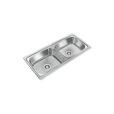 Nirali Elton Stainless Steel Single Bowl Kitchen Sink in 304 Grade + PVC Plumbing Connector - peelOrange.com