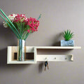 MDF Wall Mounted Key Hooks Shelf By Miza
