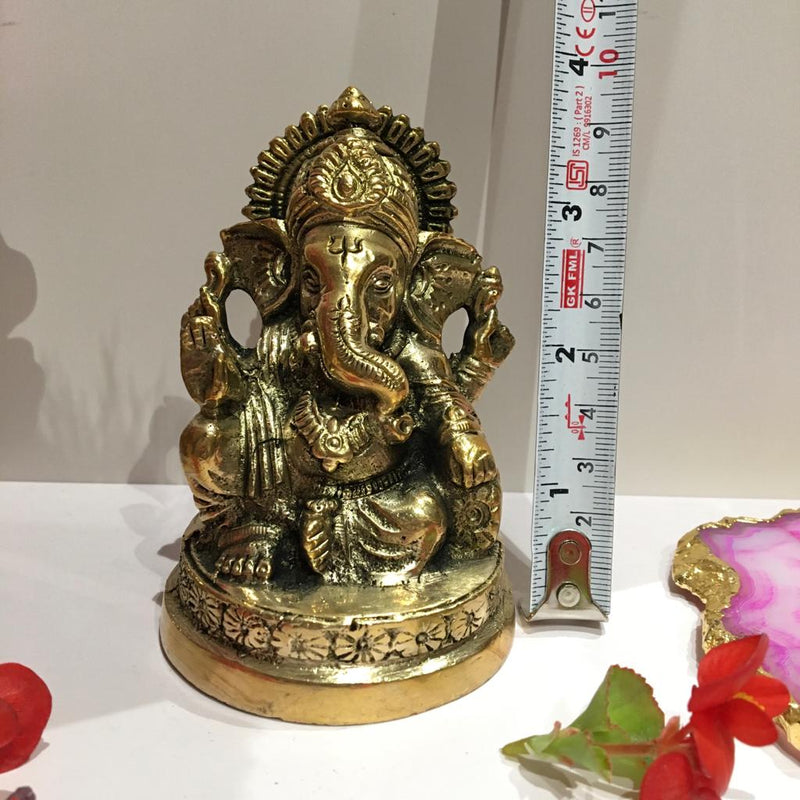 Lord Ganpati/Ganesha Brass Murti Statue Showpiece For Pooja Room/Home Decor