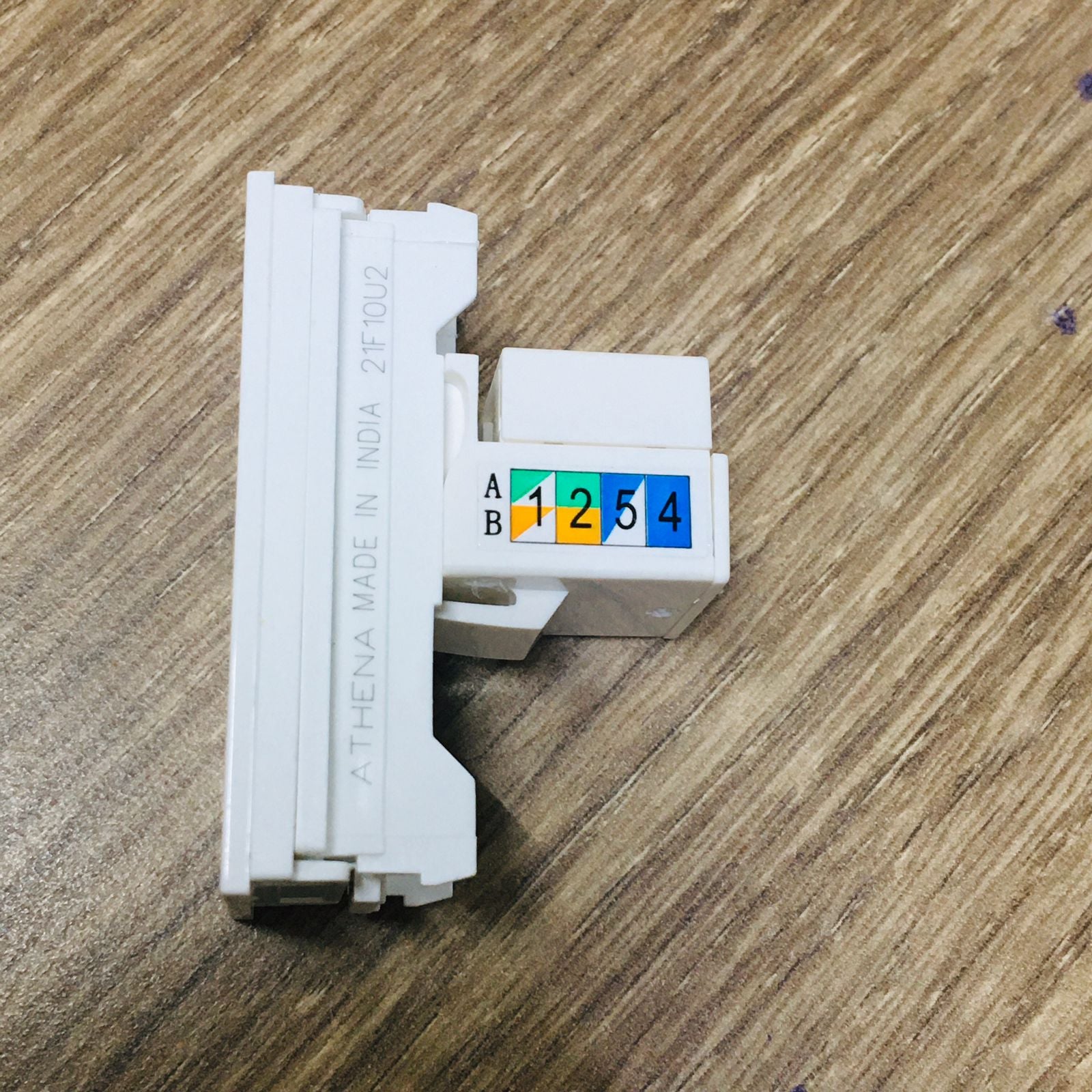 Havells Crabtree Athena RJ 45 Jack with Cat 6 (1M) - 1 Pc