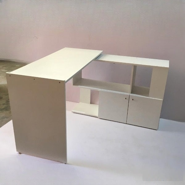 Folding Rotating L - Shaped Corner Desk/Computer Table For Office & Home By Miza