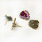 Assorted Agate Stone Cabinet Knobs With  Electro Plating 1Pc