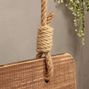 Ceiling Rope Hanging Wooden Clothes Hanger Rack By Miza