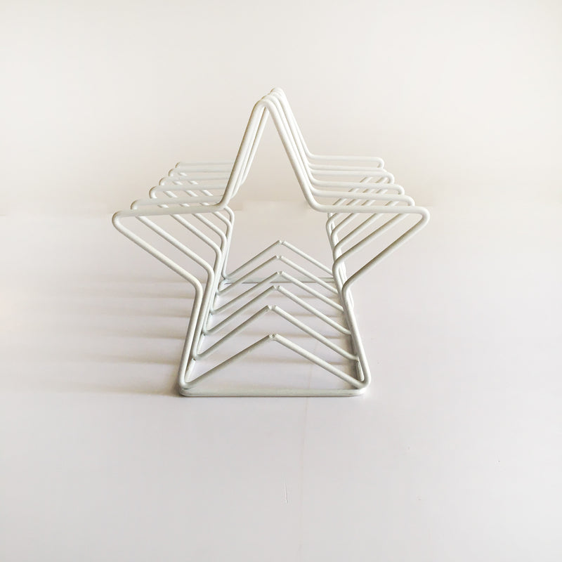 Star Shaped Decorative Metal Desktop Book File Magazine Holder 1pc By Fita