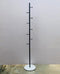Nordic Style Tree Shaped Coat Stand With Wooden Base With 8 Hangers