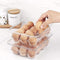 Egg Acrylic Storage Box/ Egg Trays For Refrigerator With Lid & Handles By AK